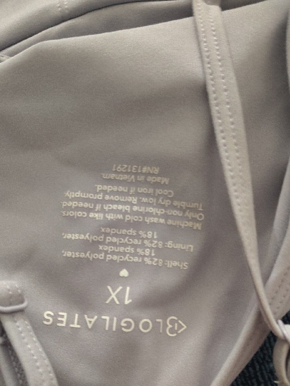 Blogilates Light Lavender Racerback Sports Bra - Picture 4 of 4